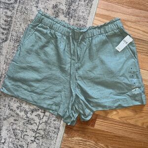 GAP Women's Sage Green Linen Shorts
